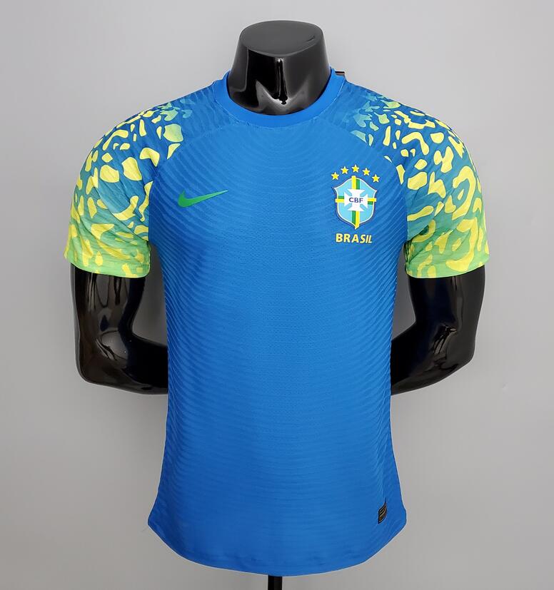 Leaked Version 2022 Brazil Away Kit Soccer Jersey Player Version